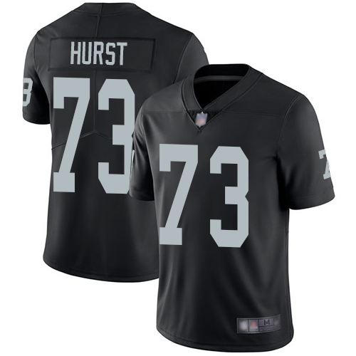 Men Oakland Raiders Limited Black Maurice Hurst Home Jersey NFL Football #73 Vapor Untouchable Jersey